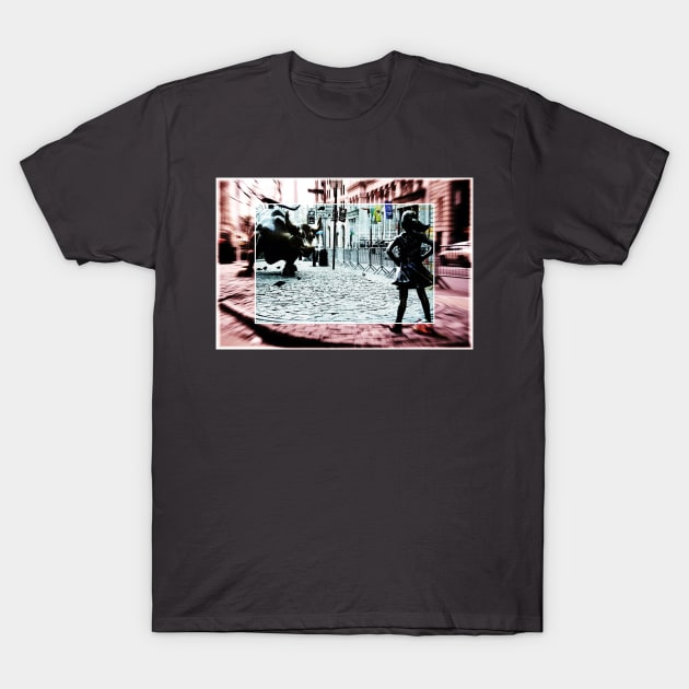 The Fearless Girl T-Shirt by goldstreet